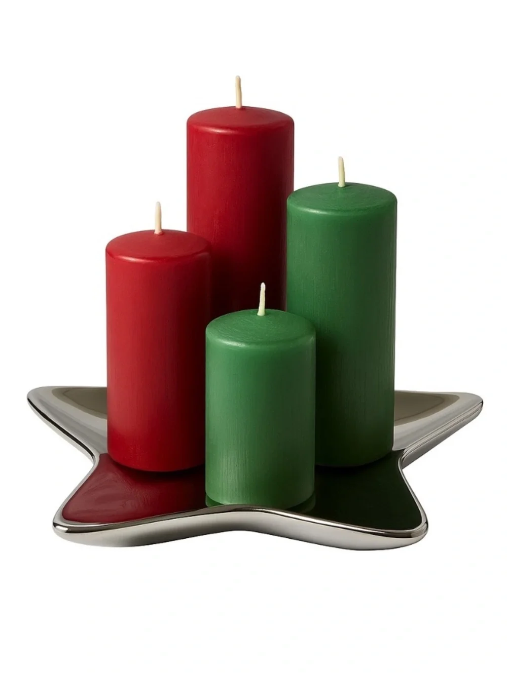 Avon Silver Star Candle Holder | Holiday Decor Vintage 2001 | Original Packaging